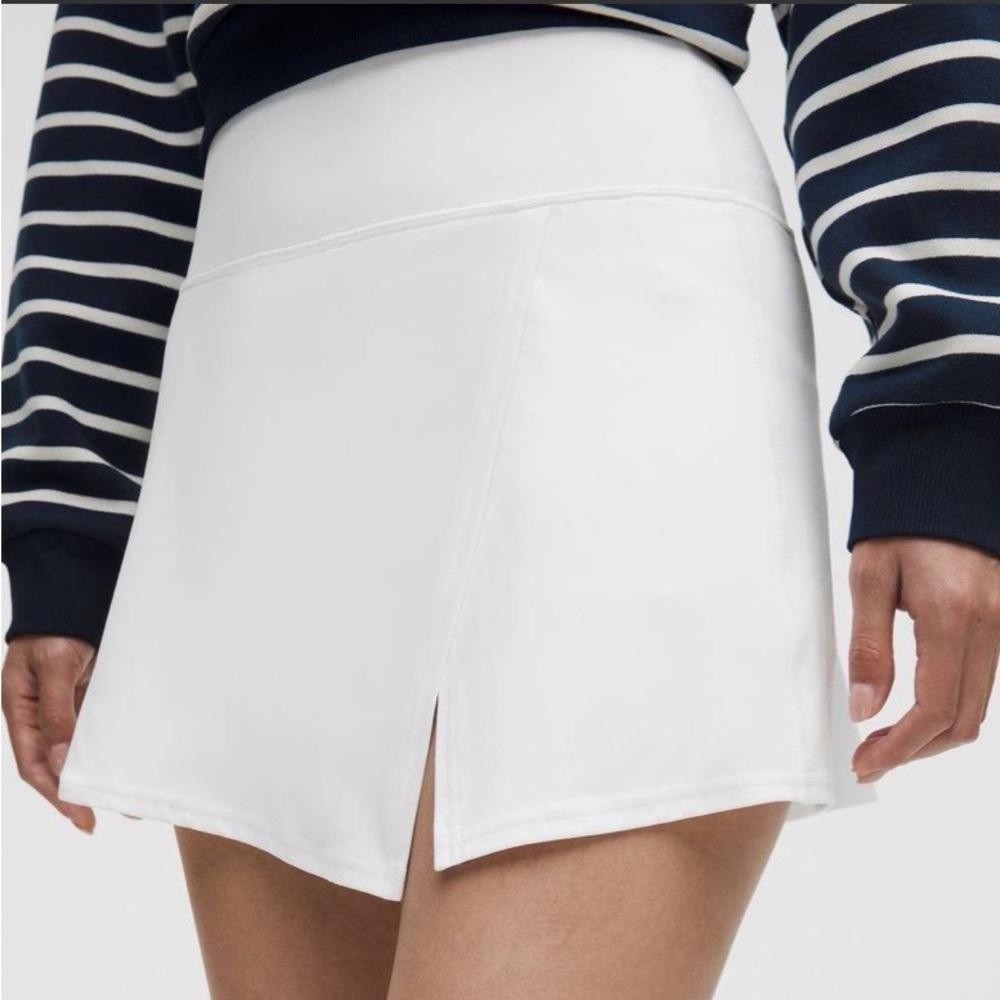 Lululemon Align High-Rise Wrap-Front Skirt in White NWT Sz 8